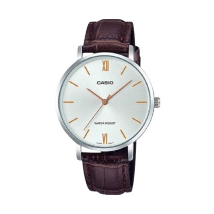 Casio General LTP-VT01L-7B2 Brown Leather Band Women Watch